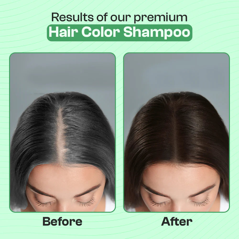 Kiwinz Hair Color Shampoo | Jambo Pack 1000 ML | Keratin and Argan Oil Extract | For Men & Women | 5 In 1